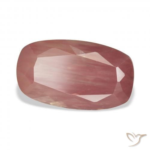 9,17 ctw natürlicher Blush Rot Andesin-Labradorit, Kissen, Transparent