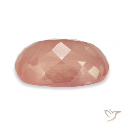 9,17 ctw natürlicher rötlich-orange Andesin-Labradorit, Kissen, Transparent