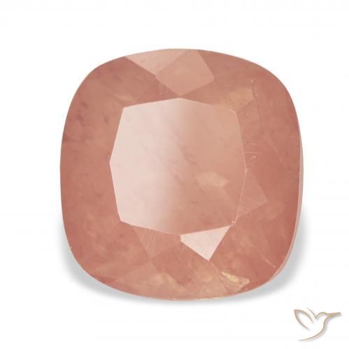 9,17 ctw natürlicher rötlich-orange Andesin-Labradorit, Kissen, Transparent