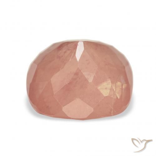 9,17 ctw natürlicher rötlich-orange Andesin-Labradorit, Kissen, Transparent