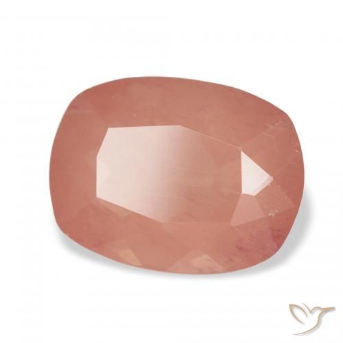 9,17 ctw natürlicher rötlich-orange Andesin-Labradorit, Kissen, Transparent