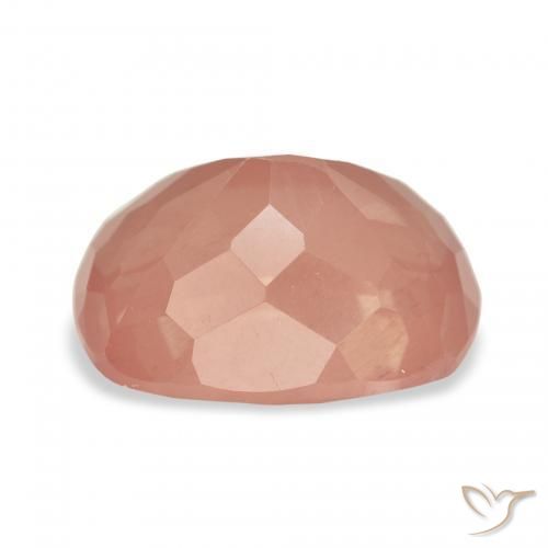 9,17 ctw natürlicher rötlich-orange Andesin-Labradorit, Kissen, Transparent