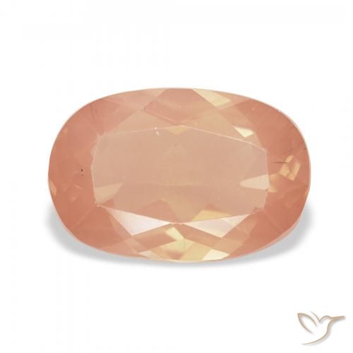 2.74ct Helle Tigerorange Andesin-Labradorit, Kissen, Transparent
