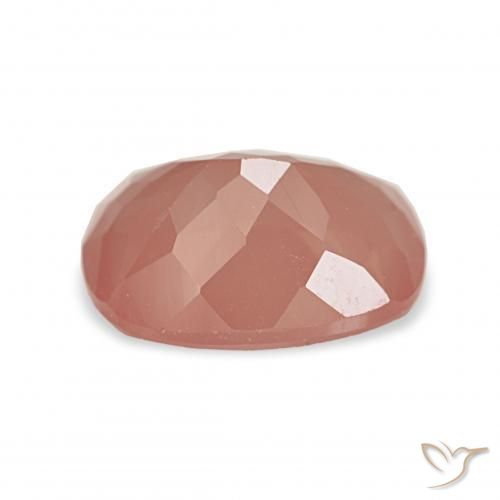 9,17 ctw natürlicher Blasses rötliches Orange Andesin-Labradorit, Kissen, Transparent
