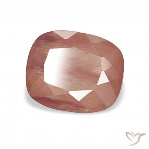 9,17 ctw natürlicher Mittelrot Andesin-Labradorit, Kissen, Transparent