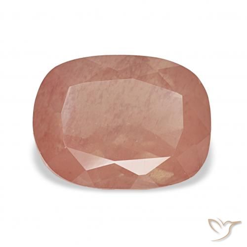 3.63ct Mittelrosa Andesin-Labradorit, Kissen, Transparent