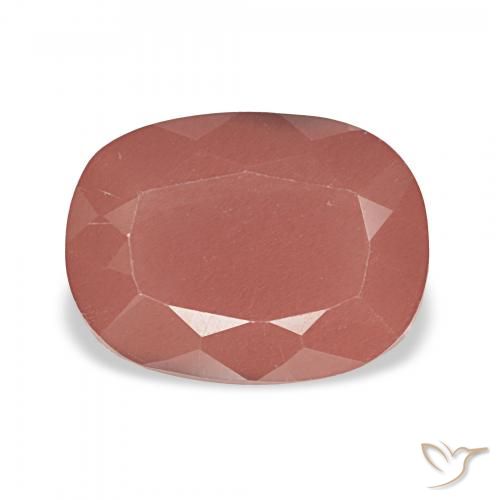 2.85ct Mittelrot Andesin-Labradorit, Kissen, Lichtdurchlässig
