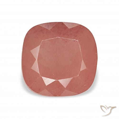 2.65ct Mittelrot Andesin-Labradorit, Kissen, Transparent