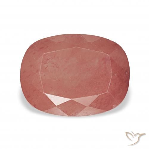 2.74ct Mittelrot Andesin-Labradorit, Kissen, Transparent