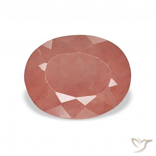 2.75ct Mittelrot Andesin-Labradorit, Oval, Transparent