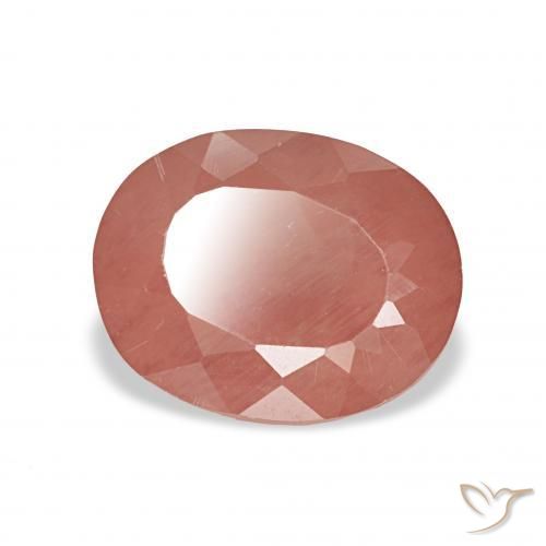 9,17 ctw natürlicher Mittelrot Andesin-Labradorit, Oval, Transparent
