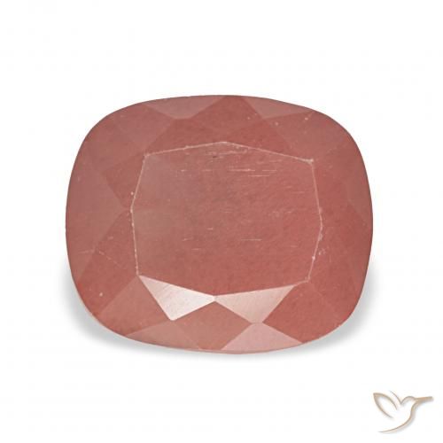 2.63ct Mittelrot Andesin-Labradorit, Kissen, Lichtdurchlässig