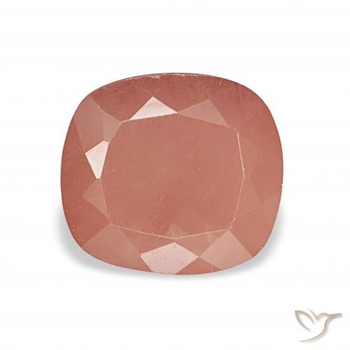 2.74ct rötlich-orange Andesin-Labradorit, Kissen, Transparent
