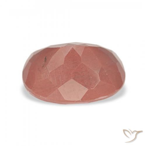 9,17 ctw natürlicher Blasses rötliches Orange Andesin-Labradorit, Kissen, Lichtdurchlässig