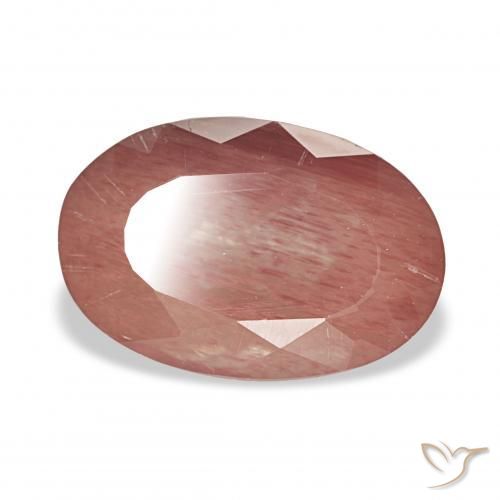 9,17 ctw natürlicher Mittelrot Andesin-Labradorit, Oval, Transparent