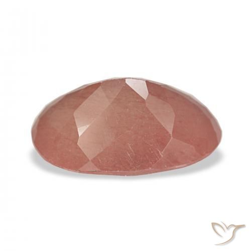 9,17 ctw natürlicher Blasses rötliches Orange Andesin-Labradorit, Oval, Transparent