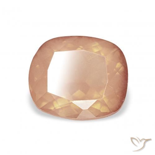 9,17 ctw natürlicher Cantaloupe-Orange Andesin-Labradorit, Kissen, Transparent