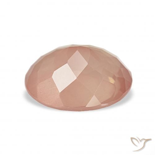 9,17 ctw natürlicher Blasses rötliches Orange Andesin-Labradorit, Oval, Transparent