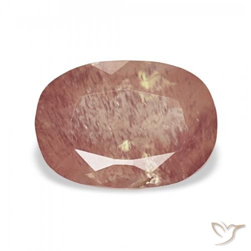 2.25ct Blutrot Andesin-Labradorit, Kissen, Transparent