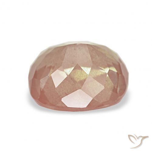 9,17 ctw natürlicher hellrosa Andesin-Labradorit, Kissen, Transparent