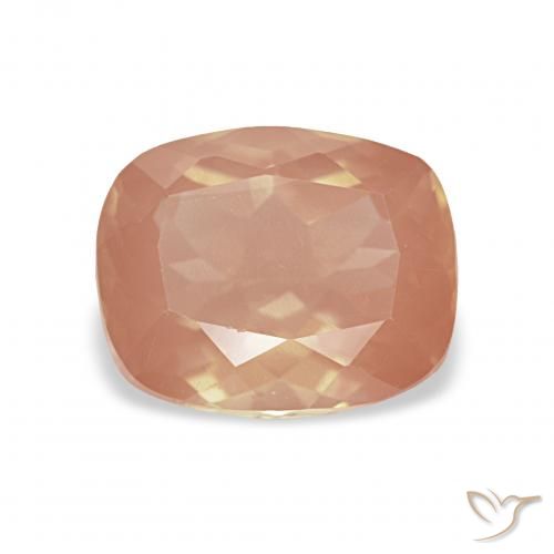1.93ct Helles rötliches Orange Andesin-Labradorit, Kissen, Transparent