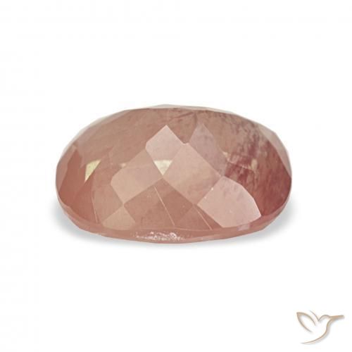 9,17 ctw natürlicher rötlich-orange Andesin-Labradorit, Kissen, Transparent