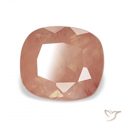 9,17 ctw natürlicher rötlich-orange Andesin-Labradorit, Kissen, Transparent