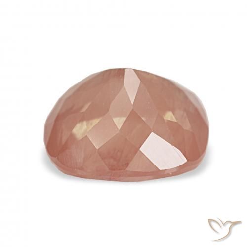 9,17 ctw natürlicher rötlich-orange Andesin-Labradorit, Kissen, Transparent