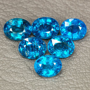  ct natürliche blauer Apatit-Edelsteine, Oval Schliff, SI