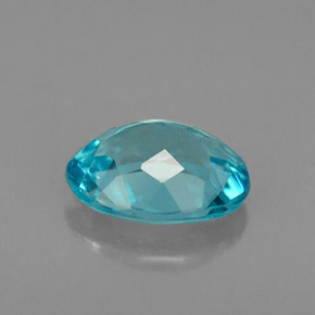 1,19 ctw natürlicher blauer Apatit, Oval Schliff, VS