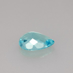 0,96 ctw natürlicher blauer Apatit, Birnenform, VS