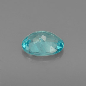 0,93 ctw natürlicher blauer Apatit, Oval Schliff, VS