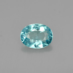 1,00 ctw natürlicher blauer Apatit, Oval Schliff, VVS-VS