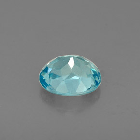 0,60 ctw natürlicher blauer Apatit, Oval Schliff, VS