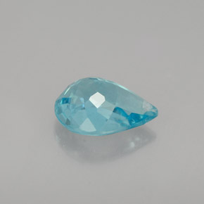 1,03 ctw natürlicher blauer Apatit, Birnenform, VS