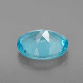 2,88 ctw natürlicher blauer Apatit, Oval Schliff, VS-SI