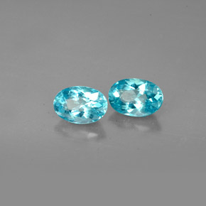  ct natürliche blauer Apatit-Edelsteine, Oval Schliff, VS