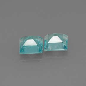  ct natürliche blauer Apatit-Edelsteine, Quadrat, VS
