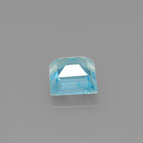 0,74 ctw natürlicher blauer Apatit, Quadrat, VS-SI
