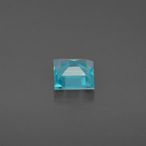 0,68 ctw natürlicher blauer Apatit, Quadrat, VS