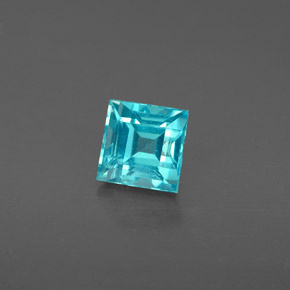 0,82 ctw natürlicher blauer Apatit, Quadrat, VS