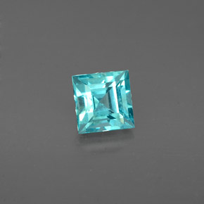 0,77 ctw natürlicher blauer Apatit, Quadrat, VS