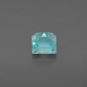 0,77 ctw natürlicher blauer Apatit, Quadrat, VS