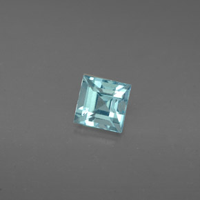 0,63 ctw natürlicher blauer Apatit, Quadrat, VS