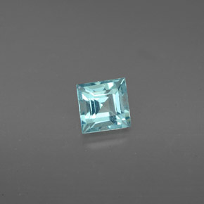 0,63 ctw natürlicher blauer Apatit, Quadrat, VS