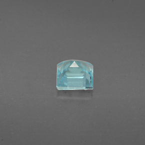 0,63 ctw natürlicher blauer Apatit, Quadrat, VS