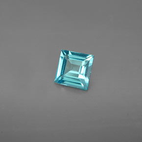 0,53 ctw natürlicher blauer Apatit, Quadrat, VS