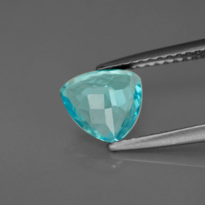 1,22 ctw natürlicher blauer Apatit, Trillion, VVS-VS