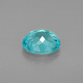 0,88 ctw natürlicher blauer Apatit, Oval Schliff, VS
