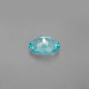 1,29 ctw natürlicher blauer Apatit, Oval Schliff, VS